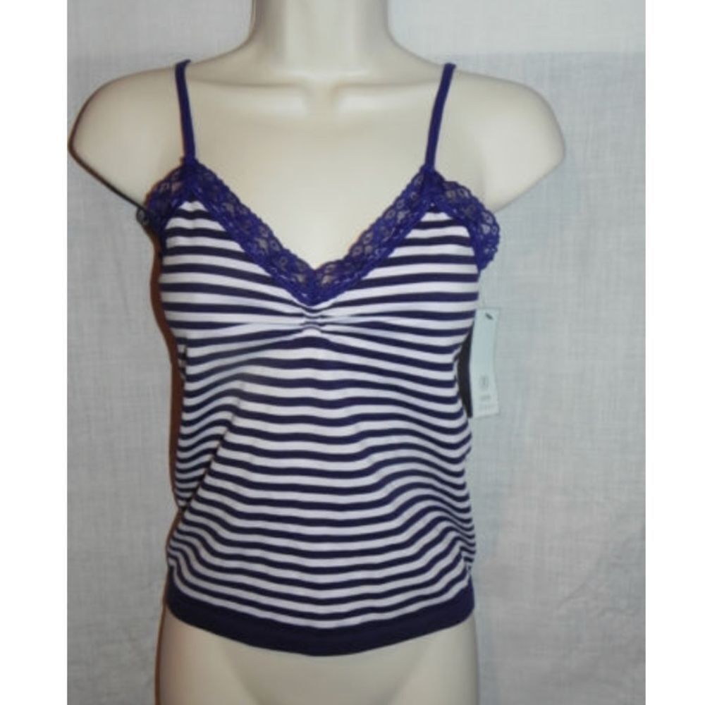 Izod Intimates Cami Womens Medium Stripes NWT